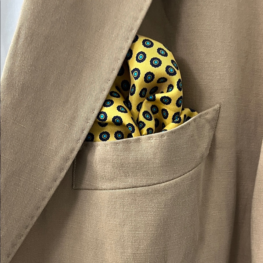 Hugo Boss Tan Blazer Size 48 US Linen - Picture 8 of 17